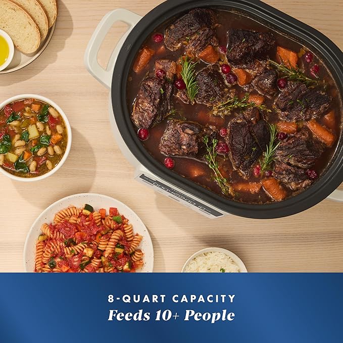 Crock-Pot® 8QT Ceramic-coated, Nonstick, Compatible with MultiMeal Multicooker, 8-quart size, Includes pot only