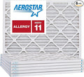 Aerostar 8x20x1 MERV 11, Pleated Air Filter, 8x20x1, Box of 6, Made in the USA