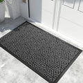 Yimobra Extra Large Door Mat 60x36, All-Weather Waterproof Outdoor Mats for Front Door, Non Slip Rubber Doormat for Patio Proch Outside Entryway Indoor, Mix Grey
