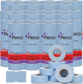 Perco 1 Line Blue Labels - Case of 30 Sleeves, 240,000 Blank Pricing Labels for Perco Lite, X, Plus and Pro 1 Line Price and Date Guns