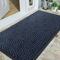 Yimobra Large Door Mat 47x24, All-Weather Waterproof Outdoor Mats for Front Door, Non Slip Rubber Doormat for Patio Proch Outside Entryway Indoor, Blue