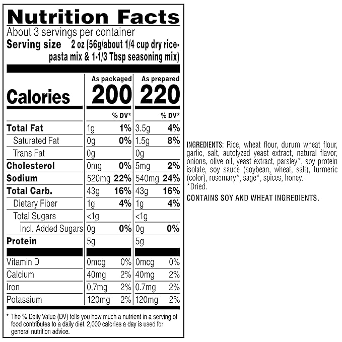 Near East Rice Pilaf Mix, Roasted Chicken & Garlic, 6.3oz Boxes (12 Pack)