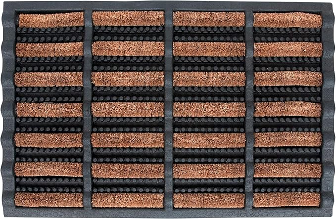 FOOTMATTERS Ninamar Mud Scrubber Tray Mat – 24 x 16 inch