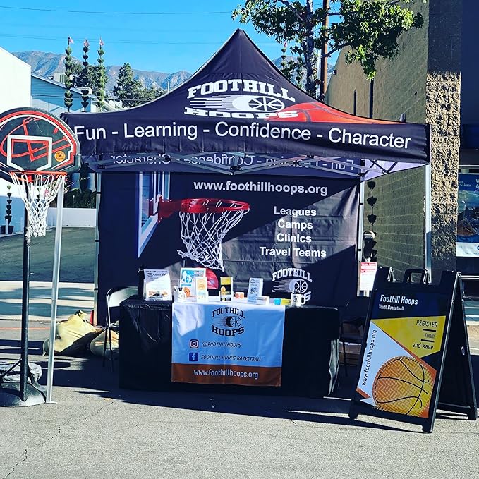 Custom Canopy Tent 10x10 with Logo, Custom Pop up Tent for Trade Show, Customized Canopy with Personalized Logo for Advertising Event, Farmer Market, Business Branding