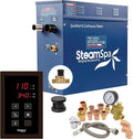 SteamSpa 6kW Steam Sauna Generator Premium Bundle 240V Steam Generator with Touch Pad Control, Steamheads, Pressure Relief Valve, Built-in Auto Drain and Plumber Quick Install Kit PRT600OB-A