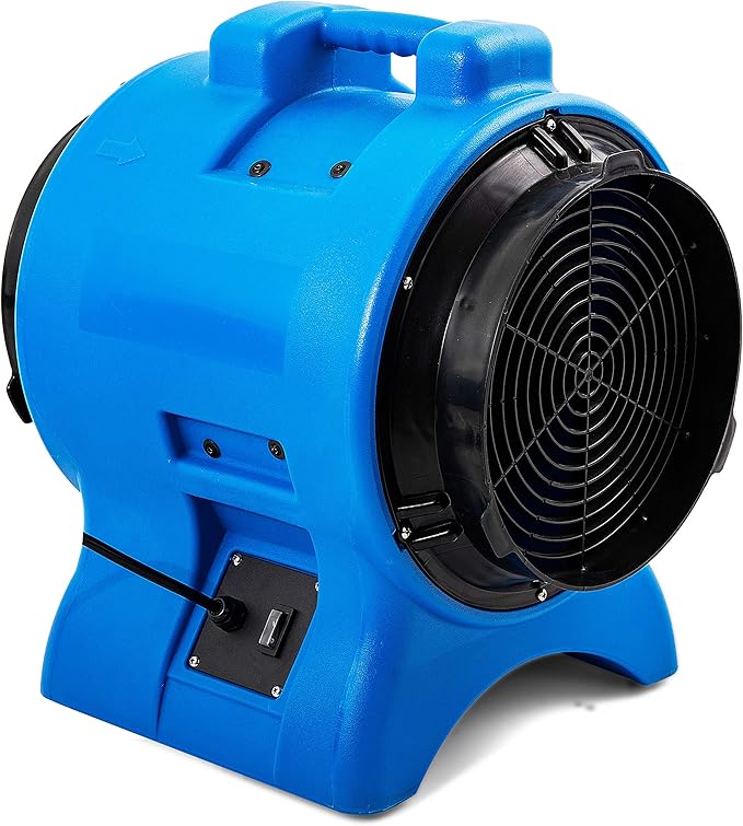 MOUNTO 1HP 3000cfm 12inch Industrial Axial Blower Ventilation Fan Exhaust Blower