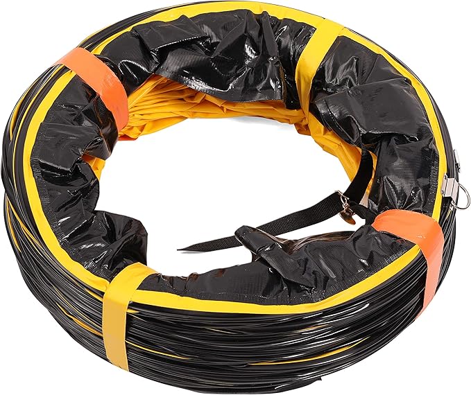 MOUNTO 25FT PVC Flexible Duct Hosing for Exhaust Fan (10inch w/o bag)