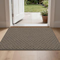 BEQHAUSE Dirt Trapper Door Mat Non-Slip Entryway Rugs Stain Resistant Absorbent Dog Doormats Woven-Look Washable Welcome Floor Doormat for Front Back Door, Muddy Wet Shoes & Paws, 24" x 36", Brown