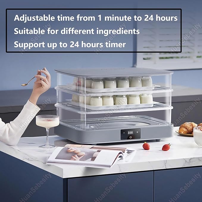 Foldable Electric Bread Proofer 40L - Dough Proofing Machine with Heater & Timer - Versatile Fermentation Box for Sourdough, Baguettes & Artisan Bread Baking