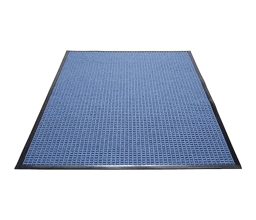 Guardian WaterGuard Indoor/Outdoor Wiper Scraper Floor Mat, Rubber/Nylon, 3'x4', Blue