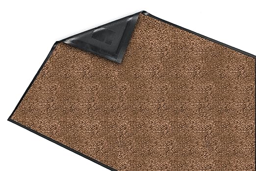Guardian Floor Protection 94051450 Platinum Series Indoor Wiper Floor Mat, Rubber with Nylon Carpet, 5' Length, 14' Width,, Brown