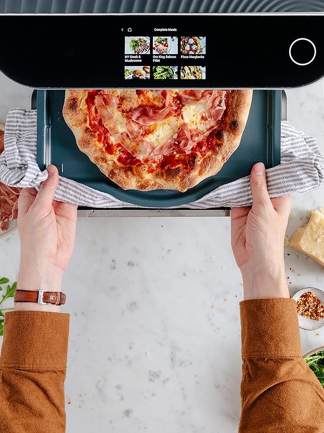 Brava Glass: 10-in-1 Touchscreen Countertop Smart Oven, Glass Door, Wireless Thermometer, Air Fryer, 6-Slice Toaster, Slow Cooker, Reheater, Dehydrator, Rice Cooker, Auto-Shut Off, 1800W