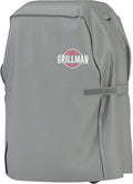 Grillman Barbeque Grill Cover Cover fits Weber BBQ Cover, Brinkmann, Outback and More - Small BBQ Cover Waterproof, Rip-Proof, UV Resistant, Heavy Duty Barbecue Cover (152 x 71 x 112 cm), Grey