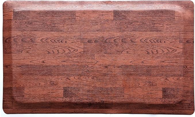 Rhino Mats, Softwoods Anti Fatigue Floor Mat, Commercial Grade Kitchen Mat, Standing Desk Mat, Office, Garage or Anywhere, Standing Comfort. (Oak, 3' x 4' x 7/8")