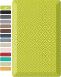 Ophanie Kitchen Mats for Floor, 3/4 Inch Thick Kitchen Rugs, 20''x32'' Anti Fatigue Standing Cushioned Mat, Waterproof,Comfort Ergonomic Mat for Office, Home, Sink, Green Non-Slip Bottom