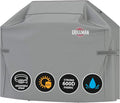 Grillman Premium Grill Cover for Outdoor Grill, BBQ Grill Cover, Rip-Proof, Waterproof, Top Heavy-Duty Large Grill Covers for Outside, Barbecue Cover & Gas Grill Covers (52" L x 26" W x 43" H, Gray)
