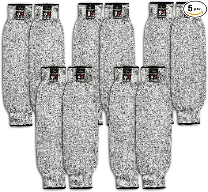 Evridwear Protective Arm Sleeves Cut Resistant Farmers Sleeves for Men Work, Gardening, Farming, Arm Protectors for Thin Skin and Bruising (Large, No Thumb Hole)