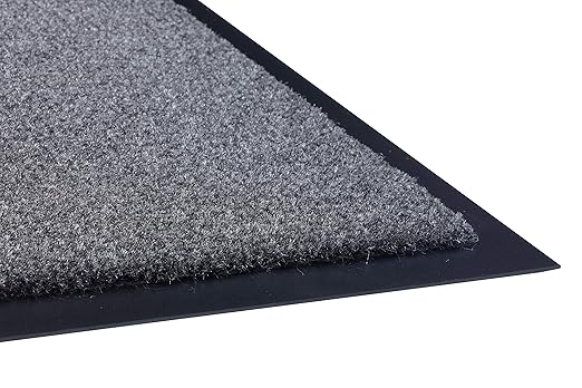 Guardian 74031030 Silver Series Indoor Walk-Off Floor Mat, Charcoal, 3ft x 10ft, Vinyl/Polypropylene,