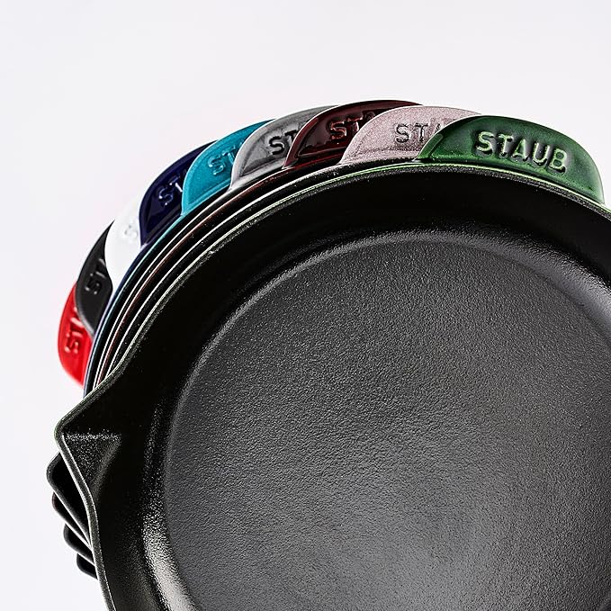 Staub Cast Iron 10-inch Fry Pan - Basil, Made in France