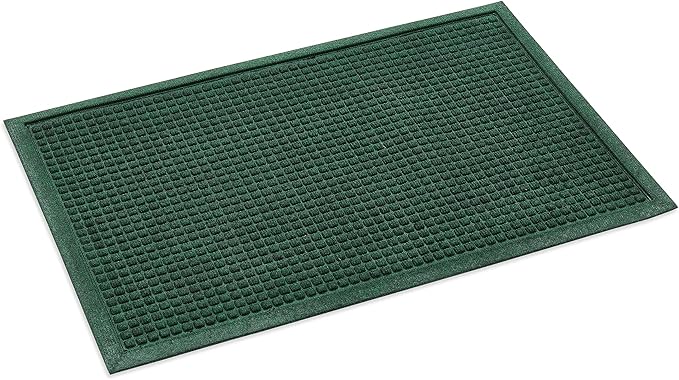 Ecomills Rubber Doormat, Medium, 24" x 36", Green, Large, Absorbent Indoor Outdoor, Stain Resistant, Rubber Non Slip Backing, Heavy Duty, Durable