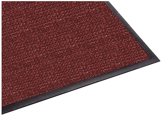 Guardian WaterGuard Indoor/Outdoor Wiper Scraper Floor Mat, Rubber/Nylon, 6'x12', Red