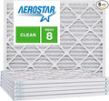 Aerostar 6x10x1 MERV 8, Pleated Air Filter, 6x10x1, Box of 6, Made in the USA