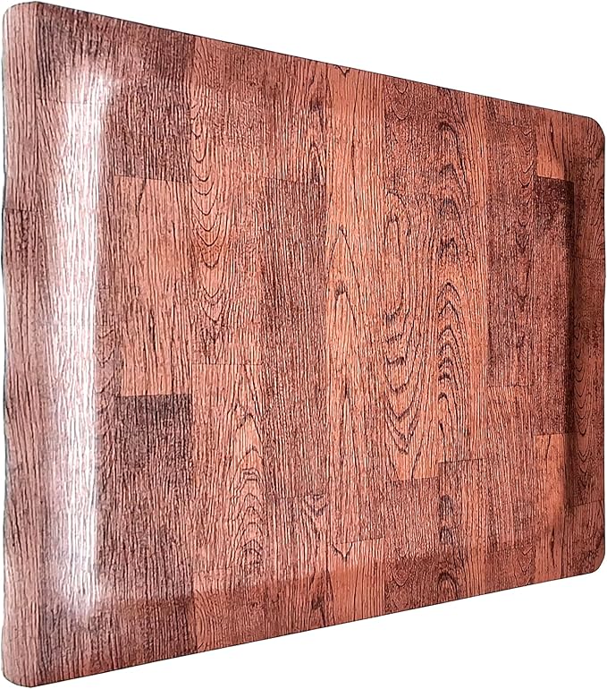 Rhino Mats, Softwoods Anti Fatigue Floor Mat, Commercial Grade Kitchen Mat, Standing Desk Mat, Office, Garage or Anywhere, Standing Comfort. (Oak, 3' x 3' x 7/8")