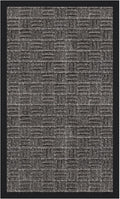 Ottomanson Heavy Duty Rubber Floor Mat – Non-Slip, Waterproof, Easy to Clean – Utility Rug for Entryway, Kitchen, Garage, or Patio – Stain Resistant, Hose Washable – 18" x 30", Charcoal
