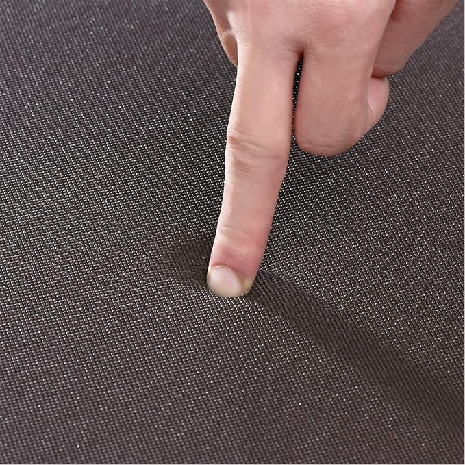 Kitchen Mats Anti Fatigue Floor Rugs 18x30x1/2-Inch Comfort Standing Rugs Non Slip Waterproof for Laundry Bath Room Garages (White/Black)