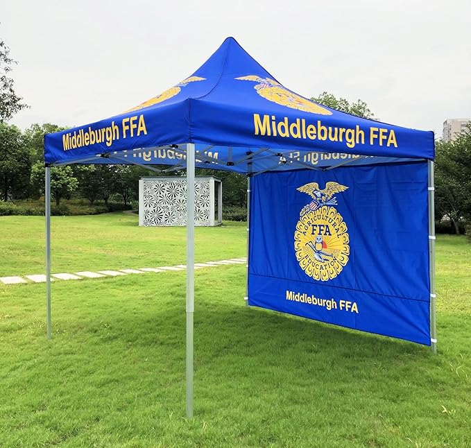 Custom Canopy Tent 10x10 with Logo, Custom Pop up Tent for Trade Show, Customized Canopy with Personalized Logo for Advertising Event, Farmer Market, Business Branding
