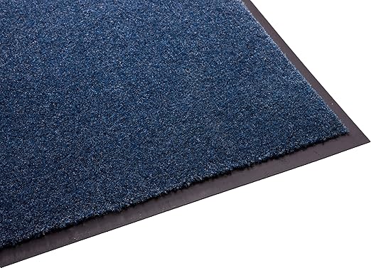Guardian Silver Series Indoor Walk-Off Floor Mat, Vinyl/Polypropylene, 3'x4', Speckled Blue