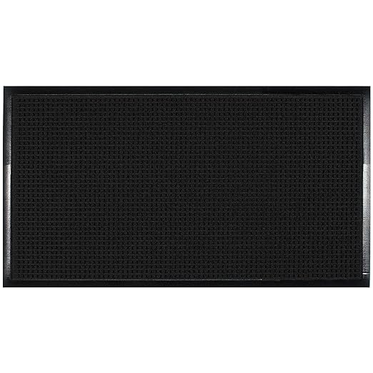 Guardian WaterGuard Indoor/Outdoor Wiper Scraper Floor Mat, Rubber/Nylon, 4'x8', Brown