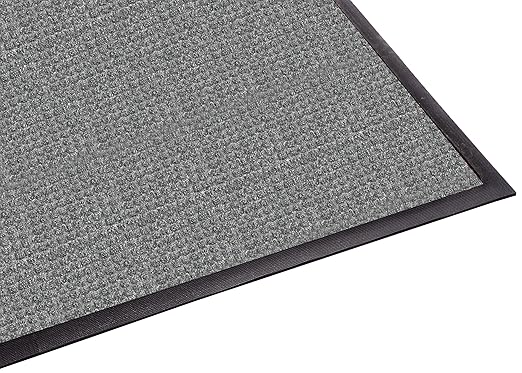 Guardian WaterGuard Indoor/Outdoor Wiper Scraper Floor Mat, Rubber/Nylon, 6'x12', Grey