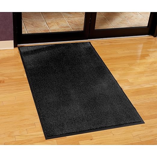 Guardian Silver Series Indoor Walk-Off Floor Mat, Vinyl/Polypropylene, 2'x3', Walnut