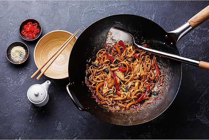 Fox Run Chuan & Hoak, Wok Spatula and Ladle Utensil Set