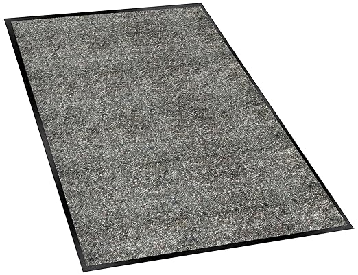 Guardian Silver Series Indoor Walk-Off Floor Mat, Vinyl/Polypropylene, 3'x60', Charcoal