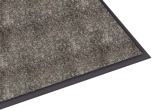 Guardian Silver Series Indoor Walk-Off Floor Mat, Vinyl/Polypropylene, 4'x8', Sable