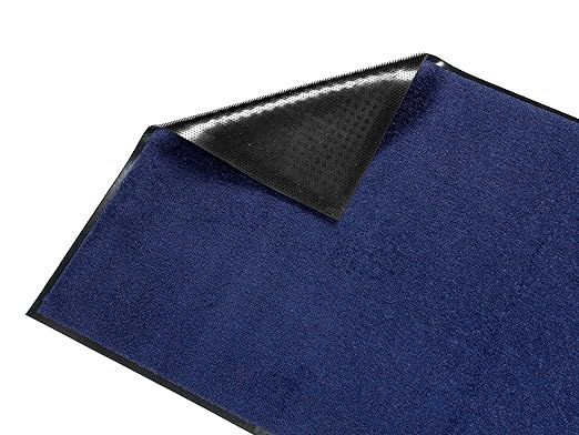 Guardian Floor Protection 94061720 Platinum Series Indoor Wiper Floor Mat, Rubber with Nylon Carpet, 6' Length, 17' Width,, Blue